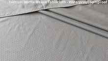 Load and play video in Gallery viewer, Tektrum Heavy Duty Square/Rectangular Elegant Waffle Weave Check Jacquard Tablecloth Table Cover - Waterproof/Spill Proof/Stain Resistant/Wrinkle Free/Heavy Duty - Great for Dinner, Banquet, Parties, Wedding (Sliver Grey)