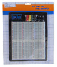 Load image into Gallery viewer, Tektrum Solderless Experiment Plug-In Breadboard Kit With Pre-Formed Solid Jumper Wires For Proto-Typing Circuit (2200 Tie-Points)
