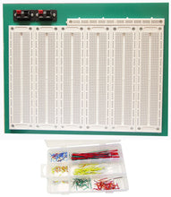 Load image into Gallery viewer, Tektrum Solderless Experiment Plug-In Breadboard Kit With Pre-Formed Solid Jumper Wires For Proto-Typing Circuit (4660 Tie-Points)
