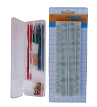 Load image into Gallery viewer, Tektrum Solderless Experiment Plug-In Breadboard Kit With Pre-Formed Solid Jumper Wires For Proto-Typing Circuit (830 Tie-Points)