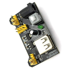 Load image into Gallery viewer, Tektrum Externally Powered Solderless 1660 Tie-Points Experiment Plug-in Breadboard with Aluminum Back Plate, Jumper Wires, Power Module, Wall Adaptor for Proto-Typing Circuit