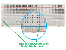 Load image into Gallery viewer, Tektrum Solderless Experiment Plug-In Breadboard Kit With Pre-Formed Solid Jumper Wires For Proto-Typing Circuit (830 Tie-Points)