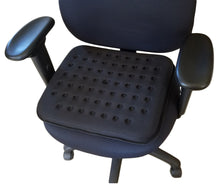 Load image into Gallery viewer, Tektrum Thick Orthopedic Cool Gel Seat Cushion with Cooling Vents for Wheelchair, Office, Home, Car – Relief for Back Pain, Sciatica, Prostate, Tailbone, Postnatal and Postoperative Pain (TD-GS1201-BLK)