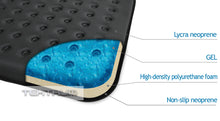 Load image into Gallery viewer, Tektrum Thick Orthopedic Cool Gel Seat Cushion with Cooling Vents for Wheelchair, Office, Home, Car – Relief for Back Pain, Sciatica, Prostate, Tailbone, Postnatal and Postoperative Pain (TD-GS1201-BLK)
