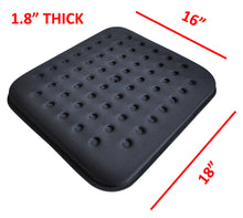 Load image into Gallery viewer, Tektrum Thick Orthopedic Cool Gel Seat Cushion with Cooling Vents for Wheelchair, Office, Home, Car – Relief for Back Pain, Sciatica, Prostate, Tailbone, Postnatal and Postoperative Pain (TD-GS1201-BLK)
