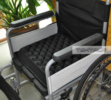 Load image into Gallery viewer, Tektrum Extra Thick Cool Gel Orthopedic Seat Cushion with Massage Convexes for Wheelchair, Office, Home, Car – Relief for Sweaty Bottom, Sciatica, Coccyx, Back Pain, Tailbone Pain (TD-GS1202-BLK)