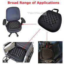 Load image into Gallery viewer, Tektrum Portable Cool Gel Orthopedic Seat Cushion with Massage Convexes for Wheelchair, Office, Home, Car – Relief for Sweaty Bottom, Sciatica, Coccyx, Back Pain, Hip Pain, Leg Pain (TD-GS1211-BLK)