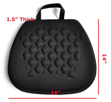 Load image into Gallery viewer, Tektrum Portable Cool Gel Orthopedic Seat Cushion with Massage Convexes for Wheelchair, Office, Home, Car – Relief for Sweaty Bottom, Sciatica, Coccyx, Back Pain, Hip Pain, Leg Pain (TD-GS1211-BLK)