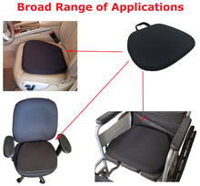 Load image into Gallery viewer, Tektrum Large Thick Orthopedic Premium Gel Seat Cushion Pad for Wheelchair, Car, Home, Office, Chairs, Travel - Relief for Sweaty Bottom, Hip Pain, Pressure Sore – Portable, Durable (TD-GS1612-BLK)