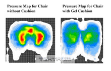 Load image into Gallery viewer, Tektrum Large Thick Orthopedic Premium Gel Seat Cushion Pad for Wheelchair, Car, Home, Office, Chairs, Travel - Relief for Sweaty Bottom, Hip Pain, Pressure Sore – Portable, Durable (TD-GS1612-BLK)