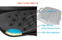 Load image into Gallery viewer, Tektrum CLASSIC Foldable Orthopedic Cool Gel Seat Cushion with Handle for Home, Office, Car, Chairs, Travel - Relief for Back, Tailbone, Sciatica, Pain/Discomfort, Promotes Healthy Posture (TD-GS1203-BLK)