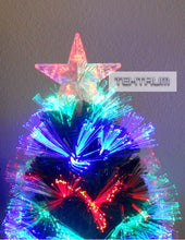 Load image into Gallery viewer, Tektrum 36inch/3ft Artificial Christmas Color Changing Fiber Optic Circular Lights Tree with LED Lighted Star TOP for Christmas/Holiday/Party (TD-SYFT16-14C)