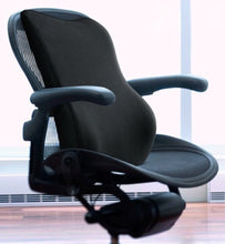 Load image into Gallery viewer, Tektrum Orthopedic Back Support Lumbar Cushion for Home/Office Chair, Car Seat - Ergonomic Thick 3D Design Fit Body Curve, Washable Cover - Best for Back Pain Relief, Improve Posture - Black (TD-QFC015-A-BLK)