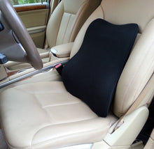 Load image into Gallery viewer, Tektrum Orthopedic Back Support Lumbar Cushion for Home/Office Chair, Car Seat - Ergonomic Thick 3D Design Fit Body Curve, Washable Cover - Best for Back Pain Relief, Improve Posture - Black (TD-QFC015-A-BLK)