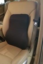 Load image into Gallery viewer, Tektrum Full Lumbar Entire Back Support Cushion for Home/Office Chair, Car Seat - Washable Cover, Ergonomic Thick 3D Design Fit Body Curve - Back Pain Relief, Improve Posture - Black (TD-QFC024-BLK)