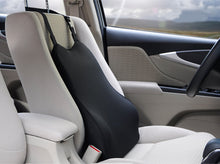 Load image into Gallery viewer, Tektrum Orthopedic Back Support Lumbar Cushion for Car & Headrest Neck Pillow Kit - Ergonomic Thick 3D Design Fit Major Car Seat & Body Curve -Back, Neck Pain Relief, Improve Posture -Black (TD-QFC-012011-A-BLK)