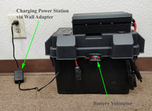 Load image into Gallery viewer, Tektrum Rugged Portable 1500w/3000w Powerpack Power Station, Silent Gas Free Generator, 100Ah Battery, 12V/AC/USB, Charge Solar/Wall/Car - for Emergency, Daily Use - Plug-N-Play (100w Solar Panel)