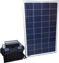 Load image into Gallery viewer, Tektrum Rugged Portable 1500w/3000w Powerpack Power Station, Silent Gas Free Generator, 100Ah Battery, 12V/AC/USB, Charge Solar/Wall/Car - for Emergency, Daily Use - Plug-N-Play (100w Solar Panel)