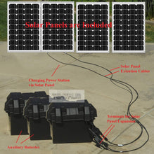 Load image into Gallery viewer, Tektrum Portable 1500w (3000w Peak) Powerpack Power Source Station, Silent Gas Free Generator with 3000Wh Battery, 400w Solar Panel - Power up Window A/C, Mini Fridge - Plug-N-Play