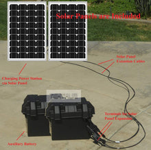 Load image into Gallery viewer, Tektrum Portable 1500w (3000w Peak) Powerpack Power Source Station, Silent Gas Free Generator with 1200Wh Battery, 200w Solar Panel - Power up Window A/C, Mini Fridge - Plug-N-Play