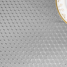 Load image into Gallery viewer, Tektrum Heavy Duty Square/Rectangular Elegant Waffle Weave Check Jacquard Tablecloth Table Cover - Waterproof/Spill Proof/Stain Resistant/Wrinkle Free/Heavy Duty - Great for Dinner, Banquet, Parties, Wedding (Sliver Grey)