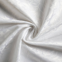 Load image into Gallery viewer, Tektrum Heavy Duty 70 inch Round Damask Jacquard Tablecloth Table Cover - Waterproof/Spill Proof/Stain Resistant/Wrinkle Free - Great for Banquet, Parties, Dinner, Kitchen, Wedding (White)