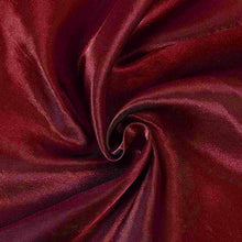 Load image into Gallery viewer, Tektrum Rectangular Silky Satin Tablecloth - Premium Fabric - Best for Wedding Party Banquet Events Restaurant Kitchen Dining Decoration - Burgundy Color