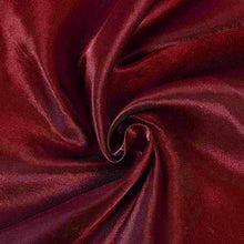 Load image into Gallery viewer, Tektrum 108 inch Round Silky Satin Tablecloth - Premium Fabric - Best for Wedding Party Banquet Events Restaurant Kitchen Dining Decoration - Burgundy Color