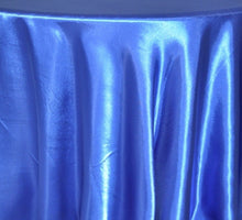 Load image into Gallery viewer, Tektrum 108 inch Round Silky Satin Tablecloth - Premium Fabric - Best for Wedding Party Banquet Events Restaurant Kitchen Dining Decoration - Royal Blue Color