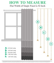 Load image into Gallery viewer, Tektrum Thermal Insulated Blackout Room Darkening Window Curtains with Grommet Top, Silver Foil Print Wave Lines with Dots Drapes for Living Room Bedroom Light Blocking, 2 Panels (Grey)