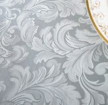 Load image into Gallery viewer, Tektrum Heavy Duty Square/Rectangular Damask Jacquard Tablecloth Table Cover - Waterproof/Spill Proof/Stain Resistant/Wrinkle Free - Great for Banquet, Parties, Dinner, Kitchen, Wedding (Silver Gray)