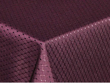 Load image into Gallery viewer, Tektrum Heavy Duty Square/Rectangular Elegant Waffle Weave Check Jacquard Tablecloth Table Cover - Waterproof/Spill Proof/Stain Resistant/Wrinkle Free/Heavy Duty - Great for Dinner, Banquet, Parties, Wedding (Burgundy)