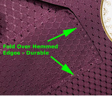 Load image into Gallery viewer, Tektrum Heavy Duty Square/Rectangular Elegant Waffle Weave Check Jacquard Tablecloth Table Cover - Waterproof/Spill Proof/Stain Resistant/Wrinkle Free/Heavy Duty - Great for Dinner, Banquet, Parties, Wedding (Burgundy)