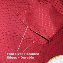 Load image into Gallery viewer, Tektrum Heavy Duty Square/Rectangular Elegant Waffle Weave Check Jacquard Tablecloth Table Cover - Waterproof/Spill Proof/Stain Resistant/Wrinkle Free/Heavy Duty - Great for Dinner, Banquet, Parties, Wedding (Wine Red)