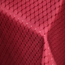 Load image into Gallery viewer, Tektrum Heavy Duty Square/Rectangular Elegant Waffle Weave Check Jacquard Tablecloth Table Cover - Waterproof/Spill Proof/Stain Resistant/Wrinkle Free/Heavy Duty - Great for Dinner, Banquet, Parties, Wedding (Wine Red)
