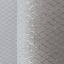 Load image into Gallery viewer, Tektrum Heavy Duty Waffle Weave Jacquard Shower Curtain with Hooks for Hotel Home, Water Repellent Bathroom Curtains, Rust Proof Metal Grommets (Grey)