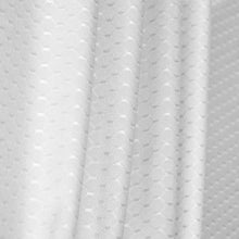 Load image into Gallery viewer, Tektrum Heavy Duty Waffle Weave Jacquard Shower Curtain with Hooks for Hotel Home, Water Repellent Bathroom Curtains, Rust Proof Metal Grommets (White)