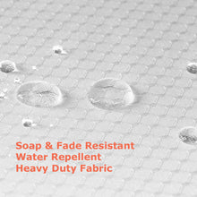 Load image into Gallery viewer, Tektrum Heavy Duty Waffle Weave Jacquard Shower Curtain with Hooks for Hotel Home, Water Repellent Bathroom Curtains, Rust Proof Metal Grommets (White)