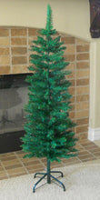 Load image into Gallery viewer, Tektrum 4-Feet Artificial Christmas Fir Pencil Tree with Tapered Branch Tips, Solid Metal Stand for Christmas/Holiday/Party - Slim Slender Tree for Small Spaces (TD-SYCT-1610A)