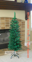Load image into Gallery viewer, Tektrum 4-Feet Artificial Christmas Fir Pencil Tree with Tapered Branch Tips, Solid Metal Stand for Christmas/Holiday/Party - Slim Slender Tree for Small Spaces (TD-SYCT-1610A)