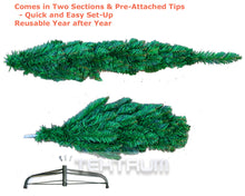 Load image into Gallery viewer, Tektrum 4-Feet Artificial Christmas Fir Pencil Tree with Tapered Branch Tips, Solid Metal Stand for Christmas/Holiday/Party - Slim Slender Tree for Small Spaces (TD-SYCT-1610A)