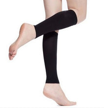 Load image into Gallery viewer, Tektrum A Pair of Calf Shin Graduated Compression Sleeve 20-30mmhg For Men And Women - for Nurses, Maternity Pregnancy, Running, Sports, Flight Travel (Black)