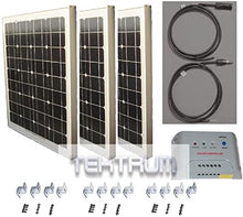 Load image into Gallery viewer, Tektrum Universal 150 watt 150w 36v Solar Panel Battery Charger Kit for Golf Cart - Charge While Driving, Save Electricity Bill, Extend Battery Life, Emergency