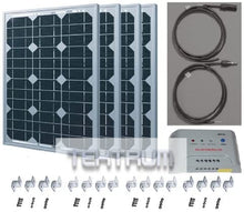 Load image into Gallery viewer, Tektrum Universal 120 watt 120w 48v Solar Panel Battery Charger Kit for Golf Cart - Charge While Driving, Save Electricity Bill, Extend Battery Life