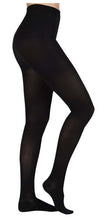 Load image into Gallery viewer, Tektrum Waist High Firm Opaque Graduated Compression Pantyhose Medical Stockings 20-30mmhg For Men And Women - Closed Toe (Black)