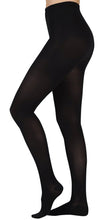 Load image into Gallery viewer, Tektrum Waist High Firm Opaque Graduated Compression Pantyhose Medical Stockings 20-30mmhg For Men And Women - Closed Toe (Black)