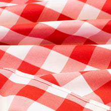 Load image into Gallery viewer, Tektrum Waterproof Square/Rectangular Checker Checkered Tablecloth Table Cover -Spill Proof/Stain Resistant/Wrinkle Free-for Camping Picnic, Dinner, Restaurant (Red and White)