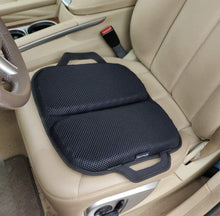Load image into Gallery viewer, Tektrum Foldable Thick Orthopedic Elastic Gel Seat Cushion with Handle for Home, Office, Car, Chairs, Travel - Relief for Sweaty Bottom, Back, Sciatica Pain, Promotes Healthy Posture (TD-GS1704-BLK)