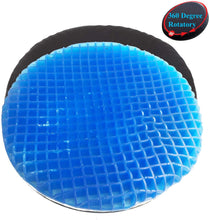 Load image into Gallery viewer, Tektrum Orthopedic Elastic Firm Swivel Gel Seat Cushion Rotatory Chair Pad with 360 Degree Rotation for Home, Office, Chairs, Car - Relief for Sweaty Bottom, Hip Pain – Portable, Comfortable (19036)