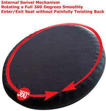 Load image into Gallery viewer, Tektrum Orthopedic Elastic Firm Swivel Gel Seat Cushion Rotatory Chair Pad with 360 Degree Rotation for Home, Office, Chairs, Car - Relief for Sweaty Bottom, Hip Pain – Portable, Comfortable (19036)